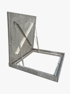 מכסה נירוסטה לחדר מכונות 80X80ס"מ(66/66)