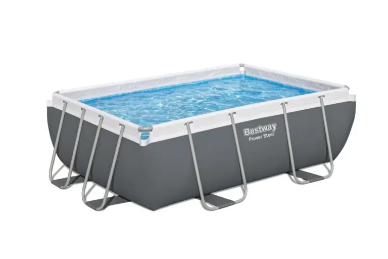 בריכה מלבנית אולטרה BESTWAY בגודל 282×196×84 ס״מ דגם 56629 כולל משאבת פילטר 330 גלון