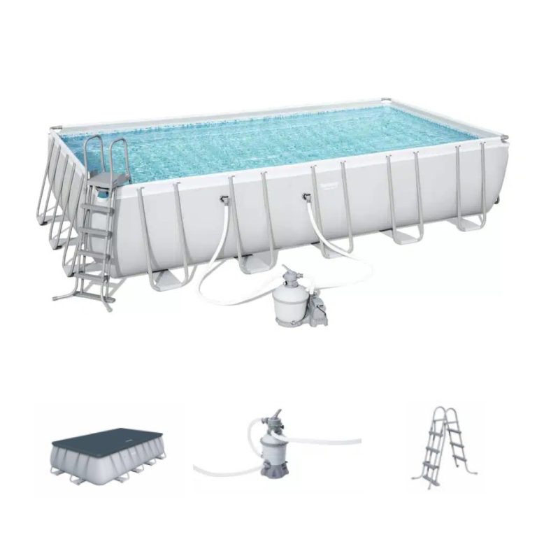 בריכה דגם אולטרה 488X244X122 - מ.פילטר 800 + סולם + כיסוי - 56671 מק"ט - BESTWAY