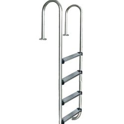 סולם נירוסטה דגם צר - 5 שלבים עמיד למלח - מוסטנג