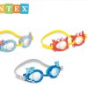 משקפי שחייה במגוון חיות וצבעים לילדים דגם  INTEX 55610