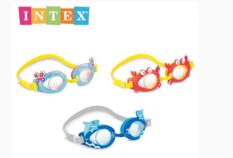 משקפי שחייה במגוון חיות וצבעים לילדים דגם  INTEX 55610