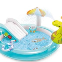 בריכת משחקים מתנפחת לילדים בדמות תנין דגם INTEX 57165