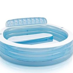 בריכה משפחתית עגולה מתנפחת כוללת ספסל ישיבה דגם INTEX 57190