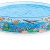 בריכה קשיחה מתנפחת לילדים במגוון איורי חיות דגם INTEX 58472