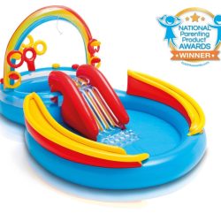 בריכת משחקים מתנפחת לילדים עם מגלשה דגם INTEX 57453