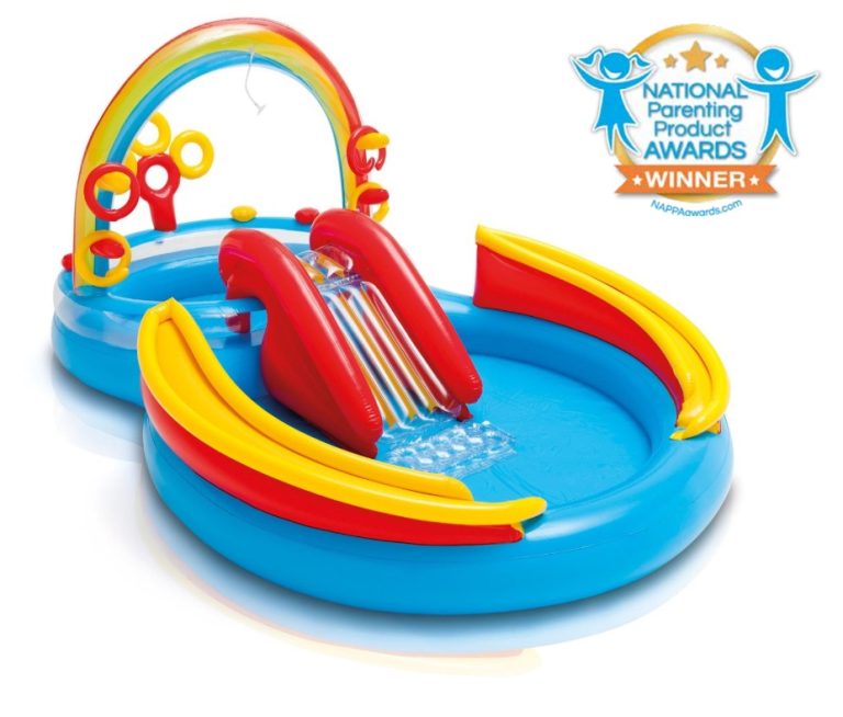 בריכת משחקים מתנפחת לילדים עם מגלשה דגם INTEX 57453