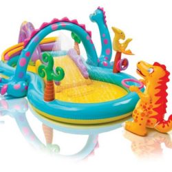 בריכה מתנפחת לילדים עם משחקי דרקונים דגם INTEX 57135