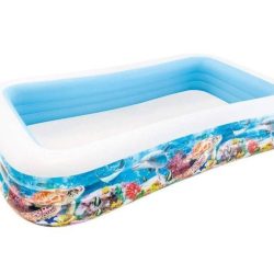 בריכה מלבנית מתנפחת עם איוריי דגים דגם INTEX 58485