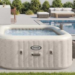 ג'קוזי מרובע במידות 196cmX196cmX71cm ל-6 אנשים דגם INTEX 28472