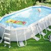 בריכה אובלית במידות 610X305X122 דגם 26798 INTEX