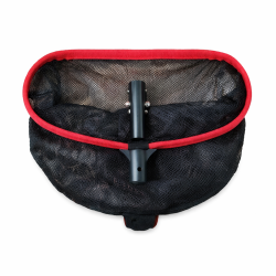 רשת עמוקה מקצועית Heavy Duty לניקוי בריכות - שחור אדום