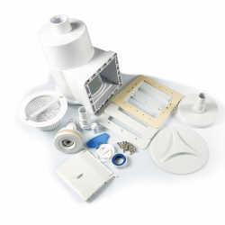 ערכת סקימר חיצוני קומפלט לבריכות עיליות כולל אינלט, כיסויי חורף וכיסוי ברגים