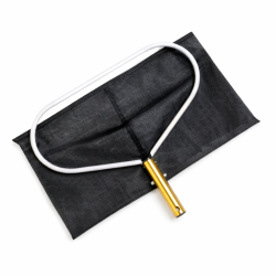 רשת עמוקה מקצועית לניקוי בריכה עם רשת פיברגלס כחולה ומחוזקת