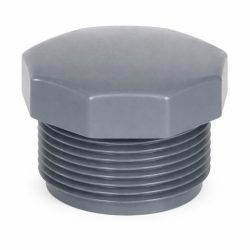 פקק הברגה חיצונית 2 אינץ (63 מ״מ) PVC