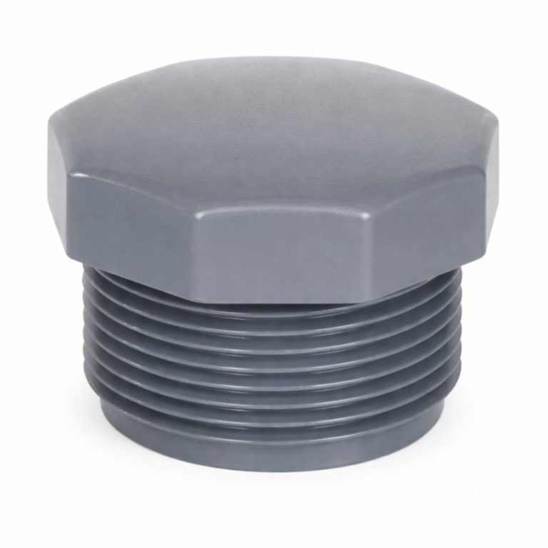 פקק הברגה חיצונית 1½ אינץ (50 מ״מ) PVC