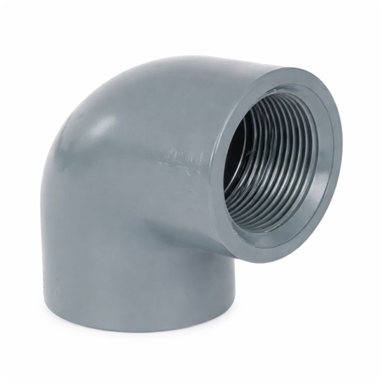 זווית 90 מעלות PVC (מעורבת מקטינה) - 63 מ"מ (הדבקה) ל-1 1/2" (צול וחצי) הברגה נקבה