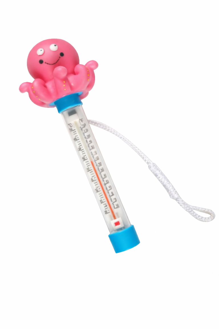 מד טמפרטורה צף ומעוצב לבריכה ולג'קוזי - דגם "תמנון" צבעוני