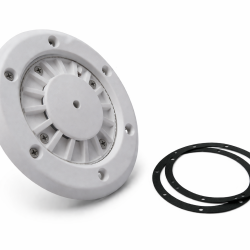 אינלט רצפה לבריכות PVC מתועשת כולל סט אטמי פלאנג' חיבור 50 מ"מ ו-2"