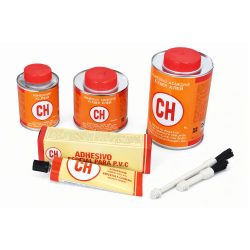 דבק PVC מקצועי (סולבנט) לצנרת לחץ - 250 מ"ל (רבע ליטר) עם מברשת מובנית