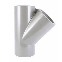 מחבר T ‏45° PVC להדבקה - 40 מ"מ