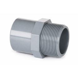 ניפל מעבר PVC (מעורב) - 32/40 מ"מ (הדבקה) ל-1 1/4" (צול ורבע) הברגה זכר