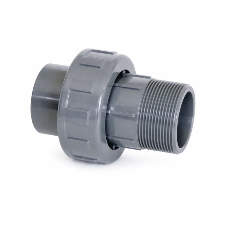 רקורד (מחבר רב-חוליה) PVC מעורב מקטין - 40 מ"מ (הדבקה) ל-1 1/2" (צול וחצי) הברגה זכר