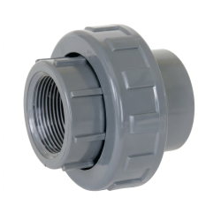 רקורד (מחבר רב-חוליה) PVC מעורב - 50 מ"מ (הדבקה) ל-1 1/2" (צול וחצי) הברגה נקבה