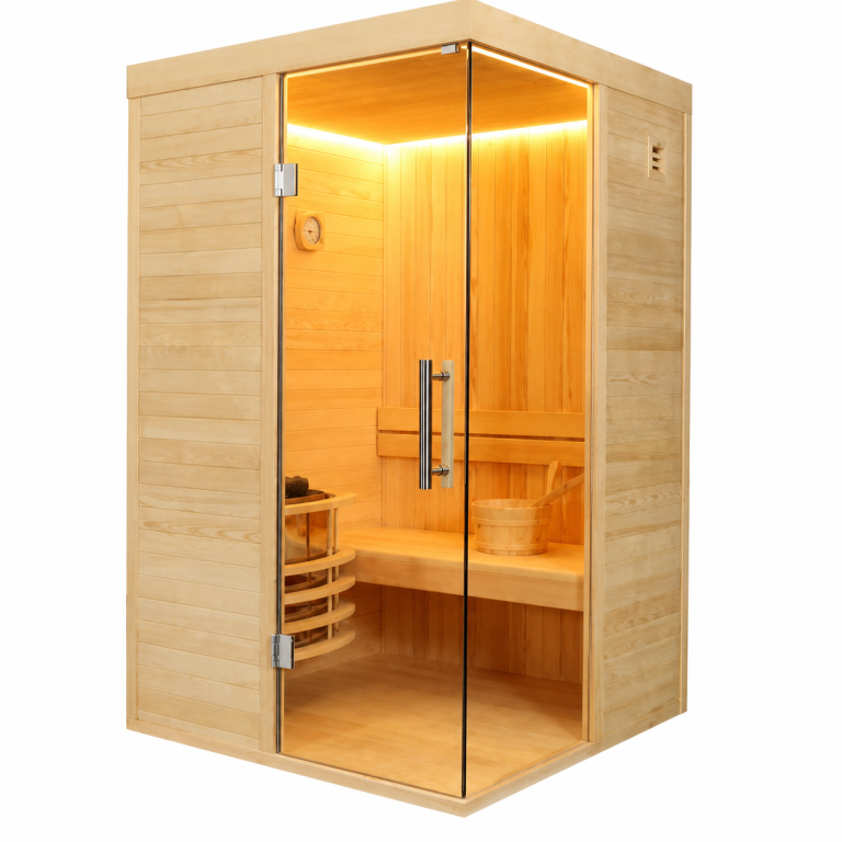 סאונה יבשה ריבועית קומפקטית לזוג - דגם TwinSpa (טווין-ספא)