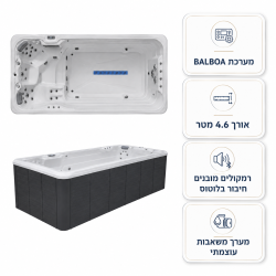 ג׳קוזי שחייה Saphira 8448 עם מערכת Balboa ל 3 אנשים