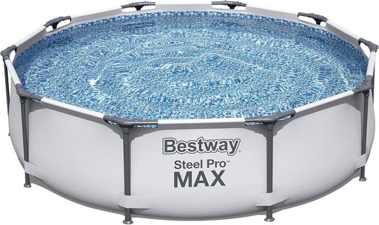 דגם 56406 של חברת בסטוואי (Bestway) הוא בריכת עמודים עגולה מסדרת Steel Pro MAX